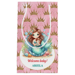 Sacola Para Presentes Pequena Querida Pequena Sereia Doce