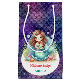 Sacola Para Presentes Pequena Querida Pequena Sereia Doce