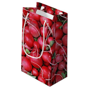 Sacola Para Presentes Pequena Rabanetes vermelhos