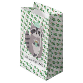 Sacola Para Presentes Pequena Racoon Com Bebida Quente