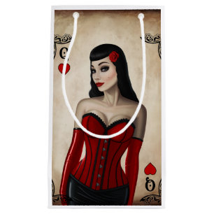 Sacola Para Presentes Pequena Rainha dos corações