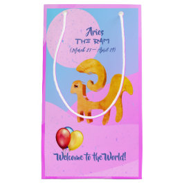 Sacola Para Presentes Pequena Ram Aries Zodiac Baby (21 de março - 19 de abril)