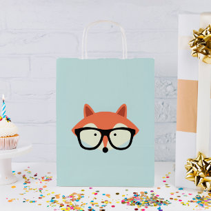 Sacola Para Presentes Pequena Raposa Vermelha hipster