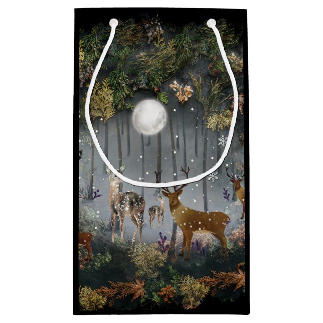 Sacola Para Presentes Pequena Rebelde Adorável À Noite (Verso)