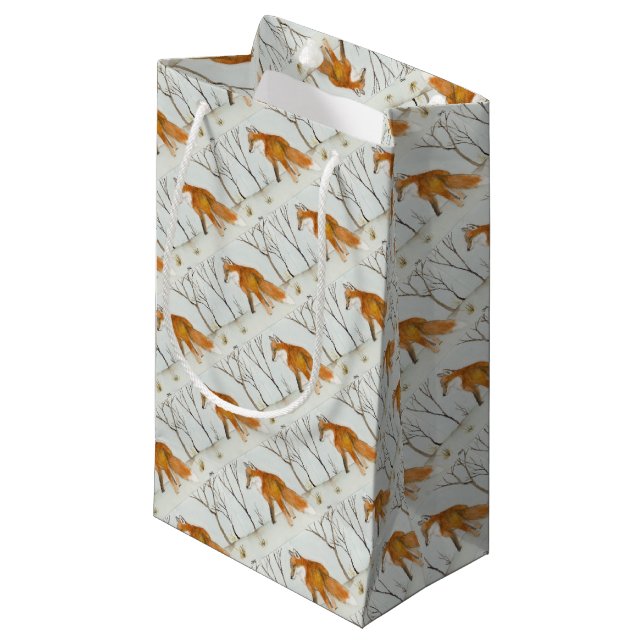 Sacola Para Presentes Pequena Red Fox small gift bag (Frente inclinada)