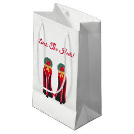 Sacola Para Presentes Pequena Red High Heels com Wredies de Natal