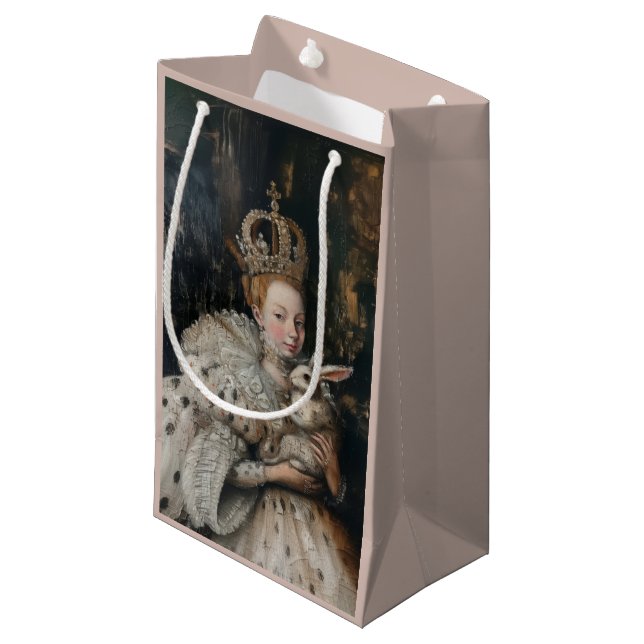 Sacola Para Presentes Pequena Regina - Saco do Presente (Frente inclinada)