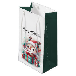 Sacola Para Presentes Pequena Reindeer de Papais noeis