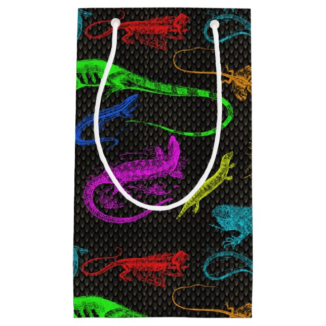 Sacola Para Presentes Pequena Répteis! (Frente)