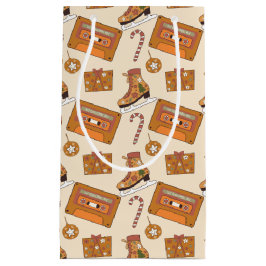 Sacola Para Presentes Pequena Retro Christmas Joy