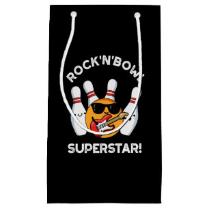 Sacola Para Presentes Pequena Rocha E Bowl - Boliches Engraçadas Superstar Torre