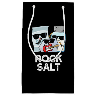 Sacola Para Presentes Pequena Rock Salt Engraçado Música Torre Escuro BG