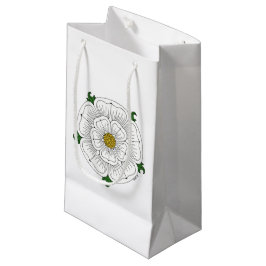 Sacola Para Presentes Pequena Rosa Branca de York