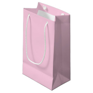 Sacola Para Presentes Pequena Rosa claro de reconhecimento do cancer da mama cor