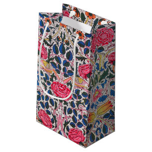 Sacola Para Presentes Pequena Rosa e Bird, William Morris