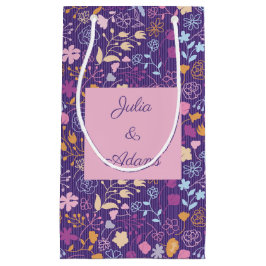 Sacola Para Presentes Pequena Rosa e Petals Gift Bag