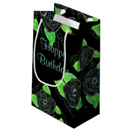 Sacola Para Presentes Pequena Rosa Moderno Floral