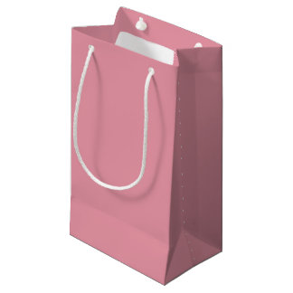 Sacola Para Presentes Pequena Rosa Suave, Blush Elegante