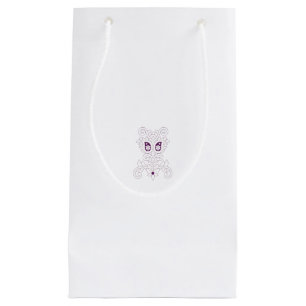 Sacola Para Presentes Pequena Roxo de Uva, Uva, Decoração da flor de mel