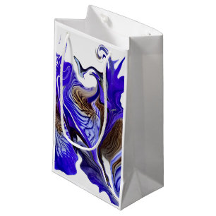 Sacola Para Presentes Pequena Roxos De Flor Roxo Iris