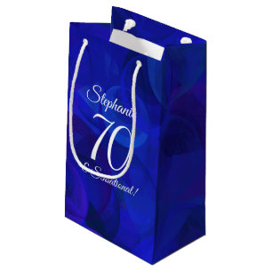 Sacola Para Presentes Pequena Royal Blue 70 e Festa de aniversário sensacional