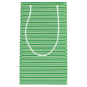Sacola Para Presentes Pequena Rua. Patterno Verde do Dia de Patrick, 54608