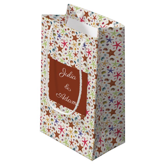 Sacola Para Presentes Pequena Saca de Presente Crab Star (Frente inclinada)