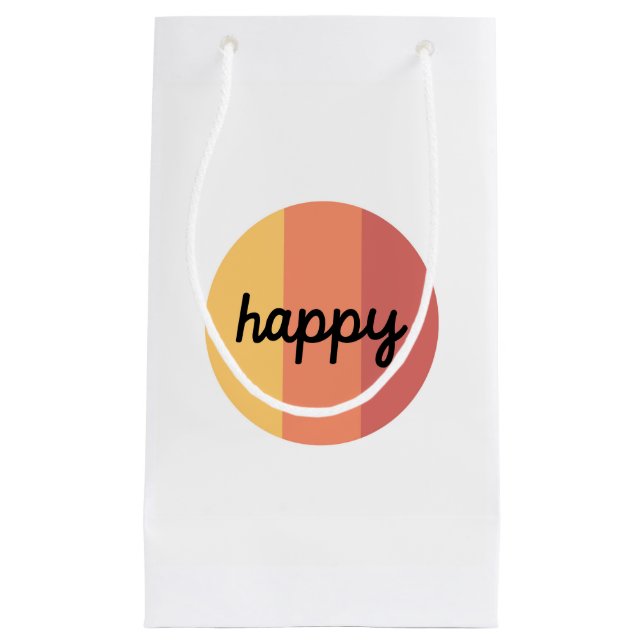 Sacola Para Presentes Pequena Saca de Presente Feliz Fofo (Frente)