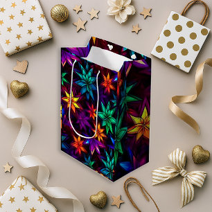 Sacola Para Presentes Pequena Saca de Presente Floral Alegre para Celebrações