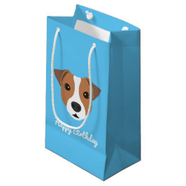 Sacola Para Presentes Pequena Saca de presente pequeno Jack Russell Fofo