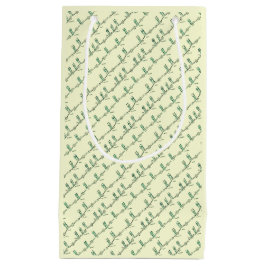 Sacola Para Presentes Pequena Saca de Presentes de Aulas de Dança (Amarelo)