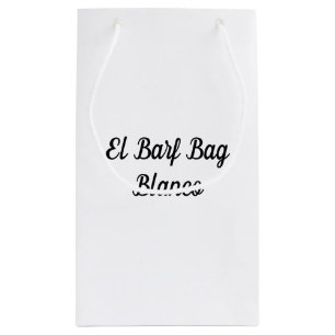 Sacola Para Presentes Pequena Saco bilíngüe de Barf