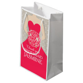 Sacola Para Presentes Pequena Saco conhecido feito sob encomenda do vermelho do