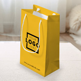 Sacola Para Presentes Pequena Saco de Compras Amarelo Promocional com Logotipo E
