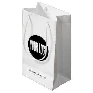 Sacola Para Presentes Pequena Saco de compras de papel personalizado pequeno Log