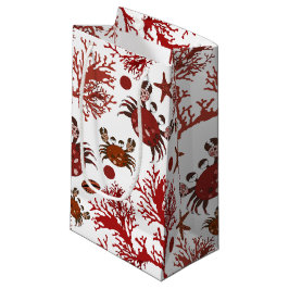 Sacola Para Presentes Pequena Saco de festas de caranguejo de praia bonito