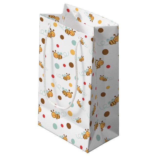 Sacola Para Presentes Pequena Saco de Presente de Abelha (Frente inclinada)