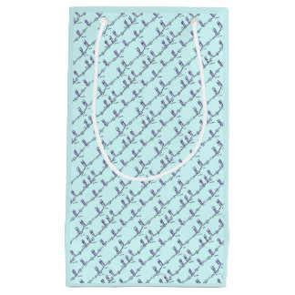 Sacola Para Presentes Pequena Saco de Presente de Aulas de Dança (Azul)