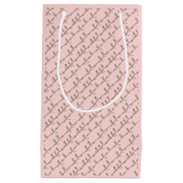 Sacola Para Presentes Pequena Saco de Presente de Aulas de Dança (Rosa)