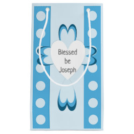 Sacola Para Presentes Pequena Saco de Presente de Batismo Azul para Meninos