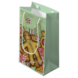 Sacola Para Presentes Pequena Saco de Presente de Biscoitos de Natal na Cor Ment