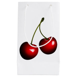 Sacola Para Presentes Pequena Saco de Presente de Cerejas Vermelhas - Escolha a 