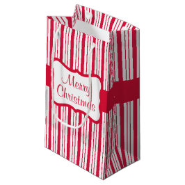 Sacola Para Presentes Pequena Saco de Presente de Natal de Doce de Hortelã Retro