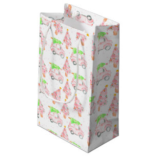 Sacola Para Presentes Pequena Saco de presente de Natal de Natal rosa