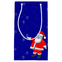 Saco de Presente de Natal Santa Snow