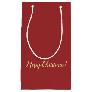 Sacola Para Presentes Pequena Saco de Presente de Natal Vermelho Escuro