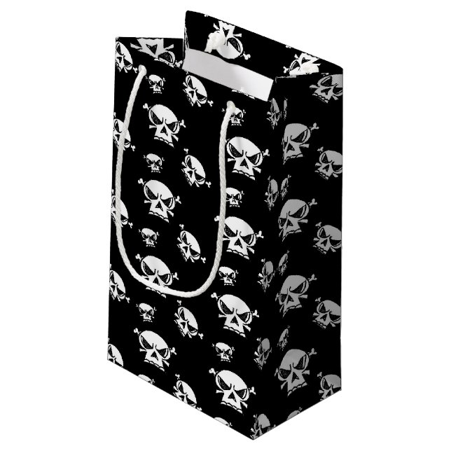 Sacola Para Presentes Pequena Saco de Presente de Skull Boys (Verso inclinado)