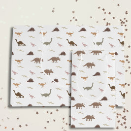 Sacola Para Presentes Pequena Saco de Presente do Dinossauro Moderno