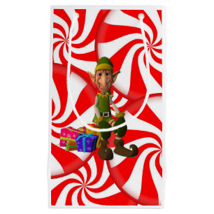 Sacola Para Presentes Pequena Saco de Presente Elfo de Natal