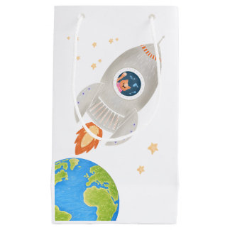Sacola Para Presentes Pequena Saco de Presente Espacial